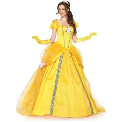 Bog Uge Kvinder Disney Skønheden og Udyret Prinsesse Belle Voksen Udklædning Halloween Fest Kostume Cosplay M