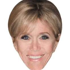 Brigitte Macron (Make Up) Kendis Maske, Fladt Kort Ansigt (LGL)