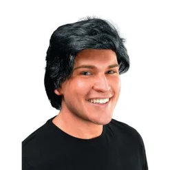 Bristol Novelty Herre Paryk med Sideskilning, One Size, Sort, CJY Black en-US