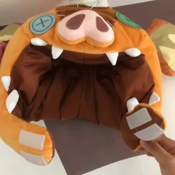 Børn og voksne BOTW Bokoblin Maske TOTK Link Gris Plys Fuld Hoved Hætte Maske Hat