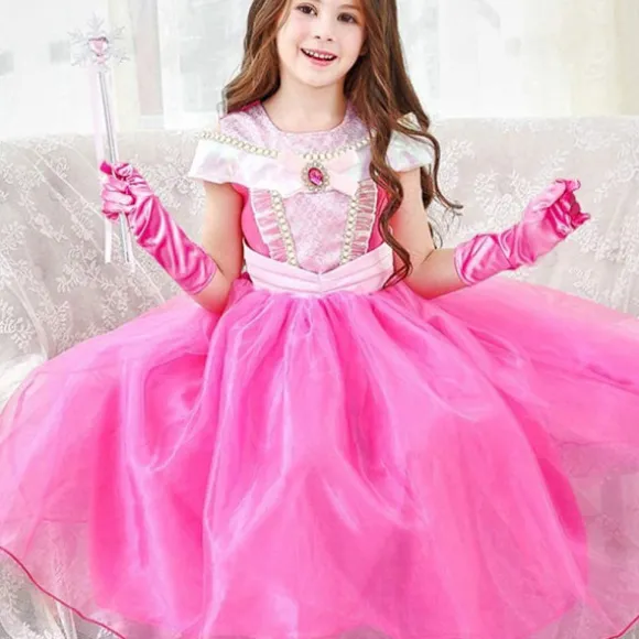 Børne Lange Handsker Prinsesse Danseforestilling Scenehandsker_jar black
