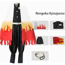 Børne- og voksen anime Demon Slayer: Kimetsu No Yaiba Zenitsu Giyu Tanjirou Kamado Nezuko Cosplay Kimono Uniform Cosplay Kostume Kamado Nezuko Kamado Nezuko Kids 150 | Fyndiq