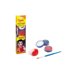 Børnemakeup - Jovi - Etui med 3 flasker på 8ml - Hvid, Rød, Sort - Glat tekstur - Ikke giftig