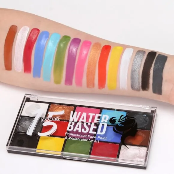 Børnemakeup, delt kagepalet, ansigtsmaling
