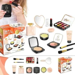 Børns Lege Makeup Sæt 11 Dele Kosmetik Kit Legetøj Rollespil Skønhedstilbehør[D]