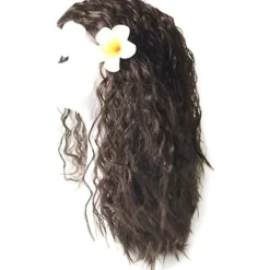 Børns Piger Moana Parykker Syntetisk Krøllet Prinsessehår Cosplay Rekvisit（Moana）