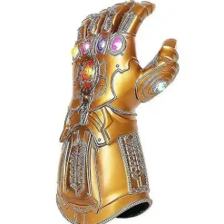 Børns Thanos Handsker Infinity Gauntlet Med Led Lys Avengers 4 Cosplay Legetøj[HK]