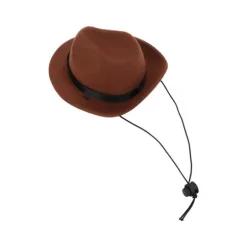Brun Sød Sjov Kæledyrs Cowboyhat