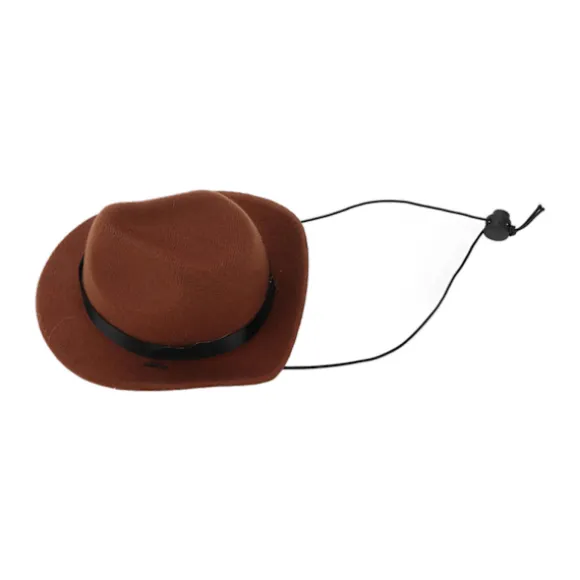 Brun Sød Sjov Kæledyrs Cowboyhat