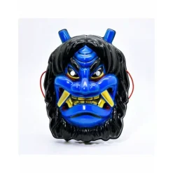 Bull Demon Prajna Parodi Tengu Maske Maskerade, Rollespil, Fest, Kostumebal, Halloween Dekoration (2 Stykker) Blue and red