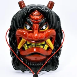 Bull Demon Prajna Prank Tengu Maske til Maskerade, Cosplay, Fest, Kostume eller Halloween Dekorationer (Rød)