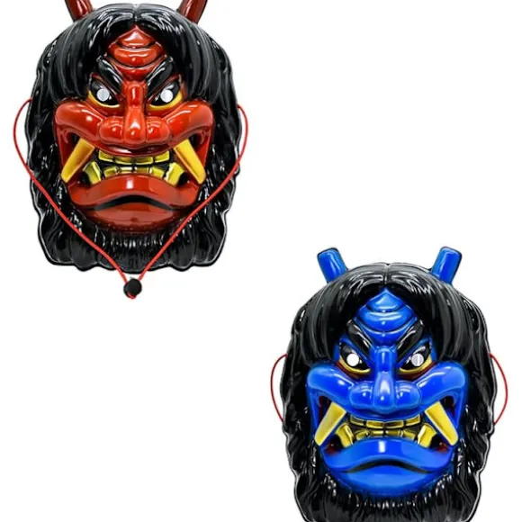 Bull Demon Prajna Prank Tengu Maske til Maskerade, Cosplay, Fest, Kostume eller Halloween Dekorationer (Rød)