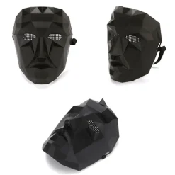 Calamari Game Cosplay Maske Rekvisitter Kvadrat Cirkel Trekant Mønster Boss