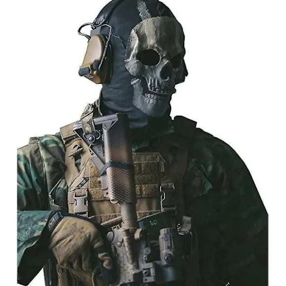 Call Of Duty Ghost Skull Maske Hel Ansigt Unisex Til Krigsspil - Perfekt