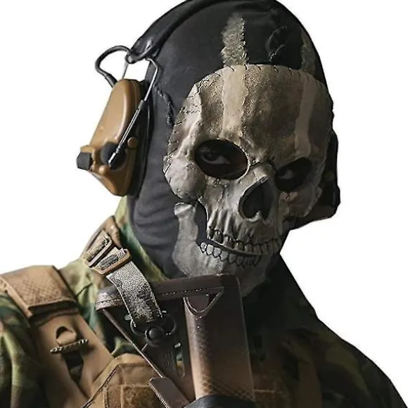 Call Of Duty Ghost Skull Maske Hel Ansigt Unisex Til Krigsspil - Perfekt