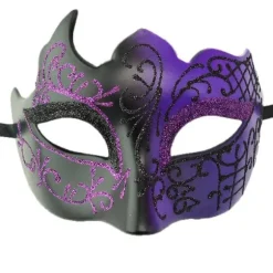 Carnival Herre Makeup Bal Maske Carnival Romersk Maske Performance Party Maske Purple