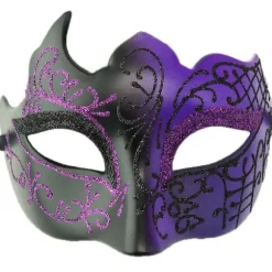 Carnival Herre Makeup Bal Maske Carnival Romersk Maske Performance Party Maske Purple