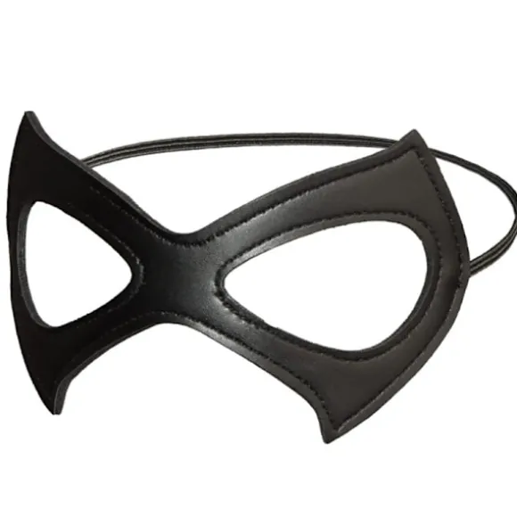Catwoman Maske, Masquerade Maske Schwarze Katze Maske Catwoman Kostüm Ledermaske