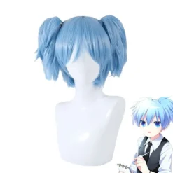 Chao Tianzhu cos paryk Assassination Classroom anime hovedbeklædning dobbelt hestehale styling cosplay