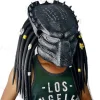 Chdz Predator Hjelm Replika Maske Latex Maske Halloween Cosplay Kostume Rekvisitter Latex