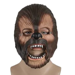 Chewbacca Maske Bevægelig Kæbe Cosplay Chewie Masker Fuld Hoved Hjelm Halloween Rekvisitter (FMY)