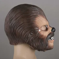 Chewbacca Maske Bevægelig Kæbe Cosplay Chewie Masker Fuld Hoved Hjelm Halloween Rekvisitter (FMY)