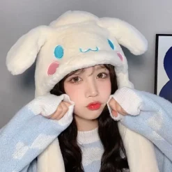 Cinnamoroll My Melody Ørebevægende Hat White
