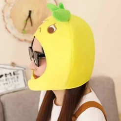 Citron Hat Plys Frugt Hue Nyhed Hovedbeklædning Cosplay Kostume Foto Rekvisit Til Frugt Tema Festartikler (FMY)