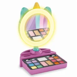 CLEMENTONI - Unicorn makeup spejl - Lysring - Makeup og hår- og negletilbehør - Fra 7 år Flerfärgad