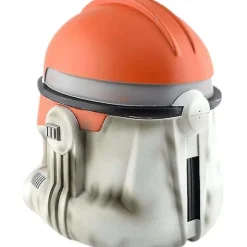 Clone Trooper Hjelm, Tegneserie Hjelm Ansigtsdækning Kostume Rekvisitter, Halloween Ansigtsdækning Pvc Hjelm Film Orange