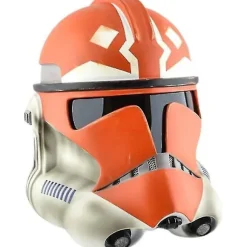 Clone Trooper Hjelm, Tegneserie Hjelm Ansigtsdækning Kostume Rekvisitter, Halloween Ansigtsdækning Pvc Hjelm Film Orange