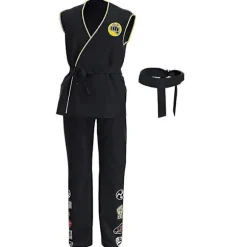 Cobra Kai Cosplay Kostume Top Bukser Outfits Halloween Karneval Dragt 160