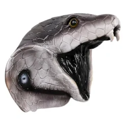Cobra Kostume Maske Nyhed Halloween Kostume Fest Latex Dyr Cobra Hoved Maske Slange