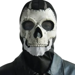 COD Ghost Maske Kranie Helmaske MW2 Cosplay Kostumemaske kompatibilitet med Sport Halloween Cosplay