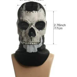 COD Ghost Maske Kranie Helmaske MW2 Cosplay Kostumemaske kompatibilitet med Sport Halloween Cosplay