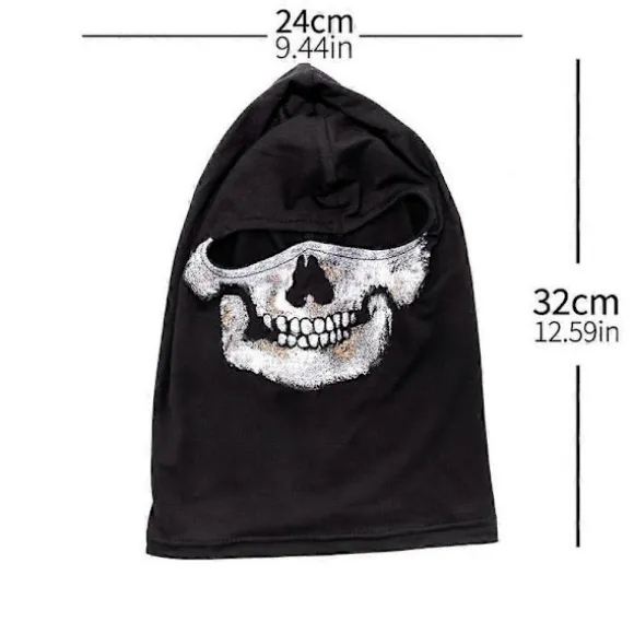 COD:MW2 Ghost Skull Balaclava Ghost Simon Riley Ansigt Krigsspil Cosplay Maske Beskyttelse Dødningehovedmønster Balaclava Maske