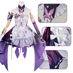 Collapse Star Railway Xiadie dragt 2D spil komplet sæt kostumer Xiadie Xiadie Clothing + Accessories 40