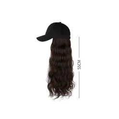 Connect Wig Justerbar SORT HVID HAT HVID HAT black White hat-White hat