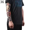 Cool Arm Varmer Hudbeskyttende Nylon Strækbar Falsk Midlertidig Ærme Tatoveringer Kropsdesign Armstrømper Tatoveringer Mænd Kvinder Tatovering