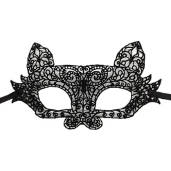 Cool Cat Masquerade Mask, Kvinde Katte Maske Sød Venetiansk Blonder Maske Til Halloween
