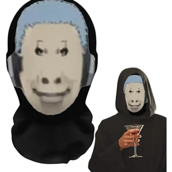 Cool Hovedbeklædning Ansigtsmaske - Sjov Ansigtsmaske Hovedbeklædning Hat, Prank Hovedbeklædning Maske, Cosplay Berømthed Maske, Sjov Ansigtsmaske Cosplay Rekvisitter | Fyndiq