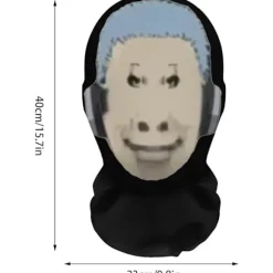 Cool Hovedbeklædning Ansigtsmaske - Sjov Ansigtsmaske Hovedbeklædning Hat, Prank Hovedbeklædning Maske, Cosplay Berømthed Maske, Sjov Ansigtsmaske Cosplay Rekvisitter | Fyndiq