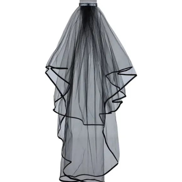 Corpse Bride Slør Sort Slør Corpse Bride Kostume Halloween Tilbehør - Sort Slør Brude Gotisk Tilbehør Halloween Brude Tilbehør
