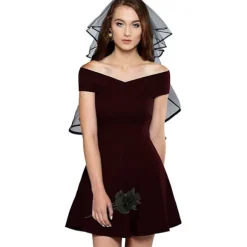 Corpse Bride Slør Sort Slør Corpse Bride Kostume Halloween Tilbehør - Sort Slør Brude Gotisk Tilbehør Halloween Brude Tilbehør