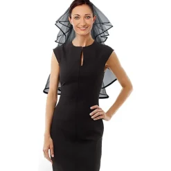 Corpse Bride Slør Sort Slør Corpse Bride Kostume Halloween Tilbehør - Sort Slør Brude Gotisk Tilbehør Halloween Brude Tilbehør