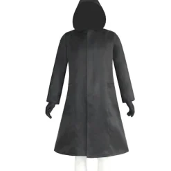 COS Halloween Kostume Sort Trenchcoat + Handsker - Størrelse S
