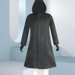 COS Halloween Kostume Sort Trenchcoat + Handsker - Størrelse S