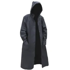COS Halloween Kostume Sort Trenchcoat + Handsker - Størrelse S