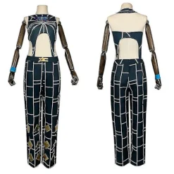 Cosdaddy Anmie Jojo's Bizarre Adventure Jolyne Cujoh Kostume til Voksne Kvinder og Piger M