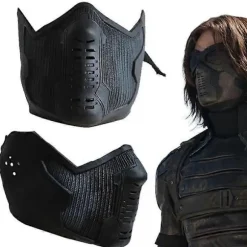Cosplay America 2 Winter Soldier Maske James Buchanan Bucky Barnes Cosplay Latex Maske Halloween Kostume til Voksen Carvinal Rekvisitter